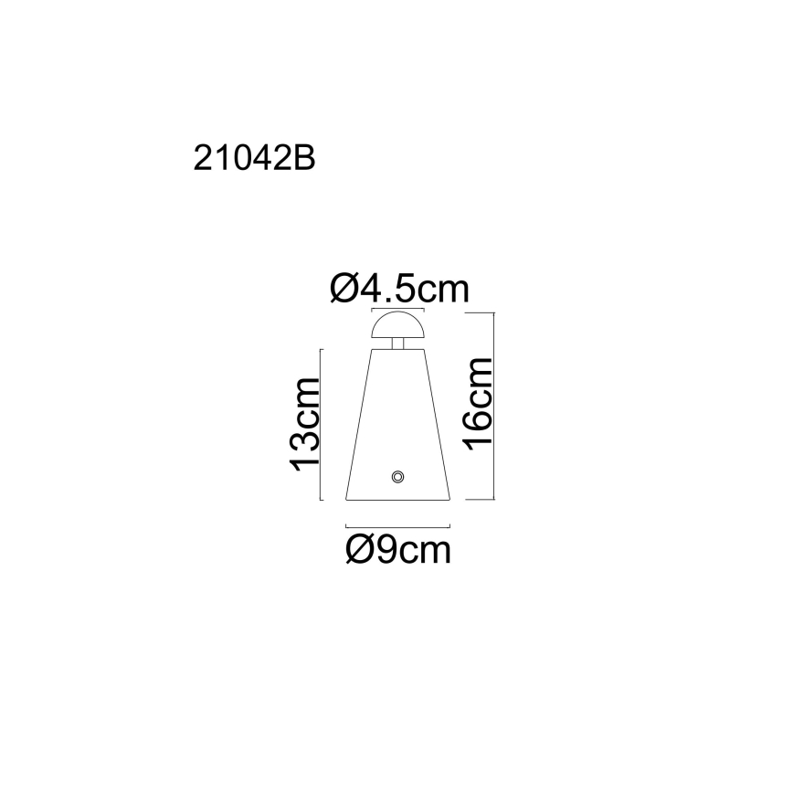 Globo - LED Dimmable Touch-Control Rechargeable Table Lamp LED/1.2W/5V 1200 mAh