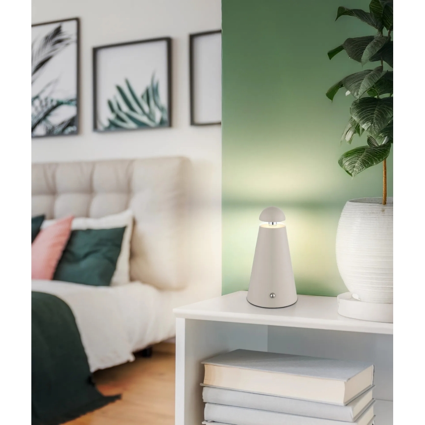 Globo - LED Dimmable touch rechargeable table lamp LED/1,2W/5V 1200 mAh 2700/4500/6000K