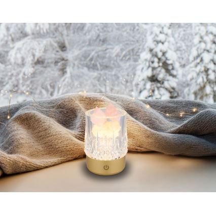 Globo - LED Dimmable touch table lamp LED/1W/5V 3000K 1200 mAh gold