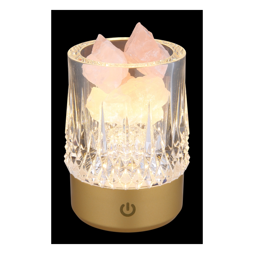 Globo - LED Dimmable touch table lamp LED/1W/5V 3000K 1200 mAh gold