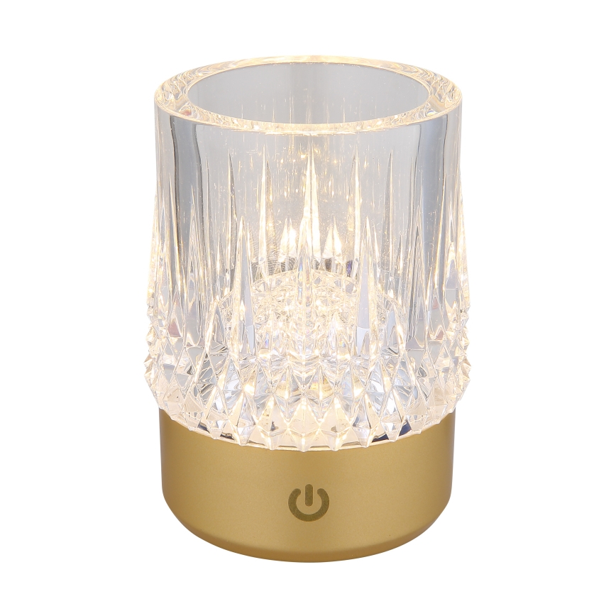Globo - LED Dimmable touch table lamp LED/1W/5V 3000K 1200 mAh gold