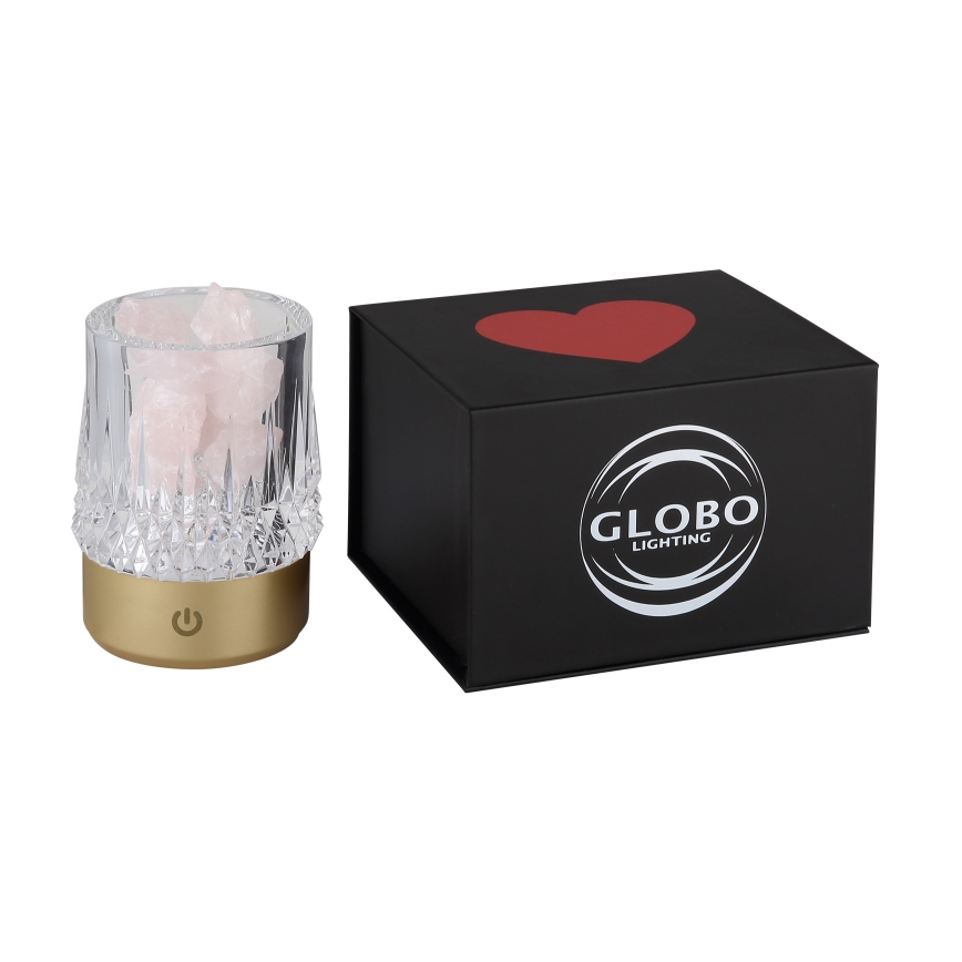 Globo - LED Dimmable touch table lamp LED/1W/5V 3000K 1200 mAh gold
