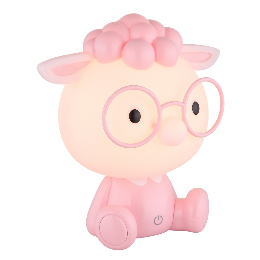 Globo - LED Dimmable rechargeable children's night small lamp LED/1W/5V 500 mAh pink