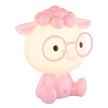 Globo - LED Dimmable rechargeable children's night small lamp LED/1W/5V 500 mAh pink
