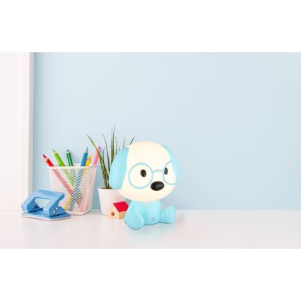 Globo - LED Dimmable rechargeable children's night small lamp LED/1W/5V 500 mAh blue