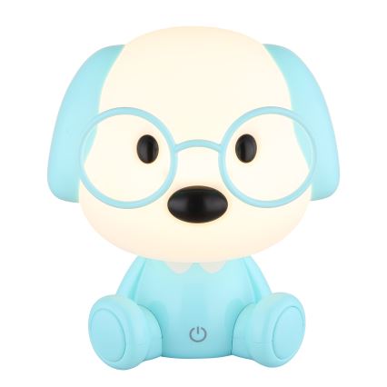 Globo - LED Dimmable rechargeable children's night small lamp LED/1W/5V 500 mAh blue