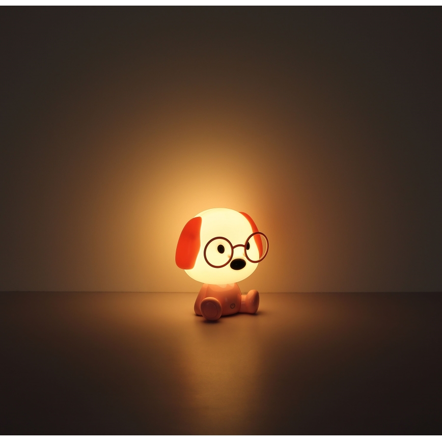 Globo - LED Dimmable rechargeable children's night small lamp LED/1W/5V 500 mAh pink