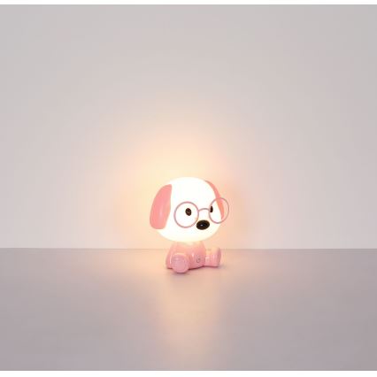Globo - LED Dimmable rechargeable children's night small lamp LED/1W/5V 500 mAh pink