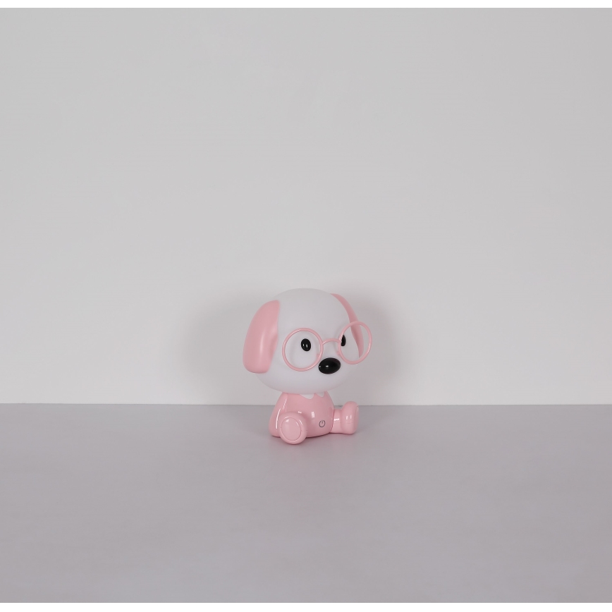 Globo - LED Dimmable rechargeable children's night small lamp LED/1W/5V 500 mAh pink