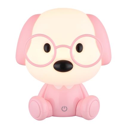 Globo - LED Dimmable rechargeable children's night small lamp LED/1W/5V 500 mAh pink