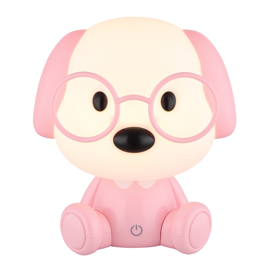 Globo - LED Dimmable rechargeable children's night small lamp LED/1W/5V 500 mAh pink