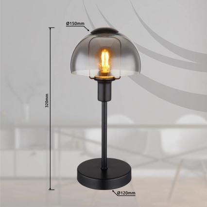 Globo - Table touch lamp 1xE14/25W/230V black