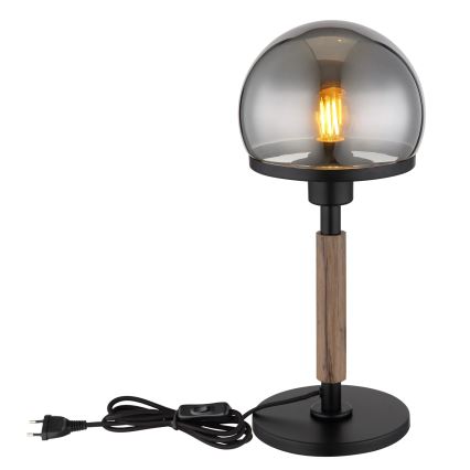 Globo - Table lamp 1xE27/40W/230V black/brown