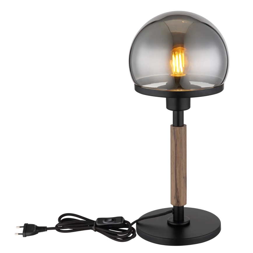 Globo - Table lamp 1xE27/40W/230V black/brown