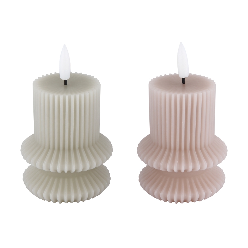 Globo - SET 2x LED Candle LED/0,06W/3V 1xCR2032 210 mAh
