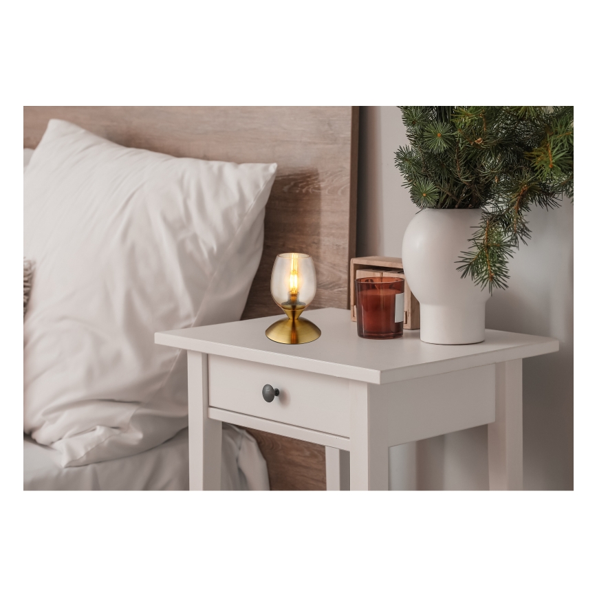 Globo - Table touch lamp 1xE14/25W/230V brass