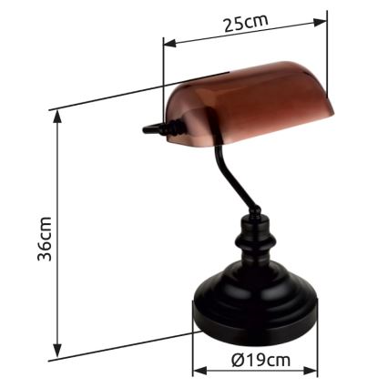 Globo - Table lamp 1xE27/60W/230V