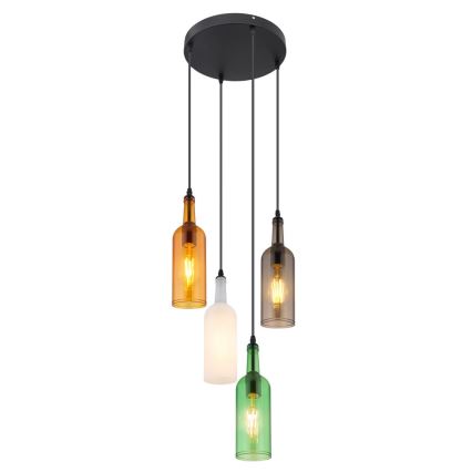 Globo - Chandelier on a string 4xE27/8W/230V