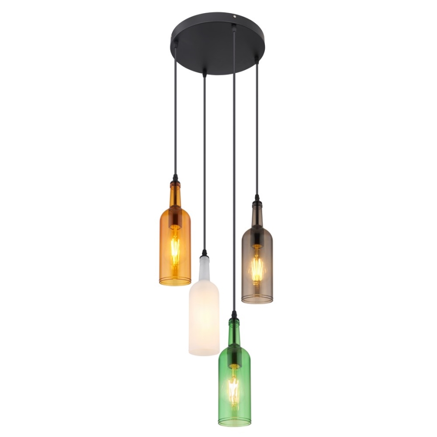 Globo - Chandelier on a string 4xE27/8W/230V