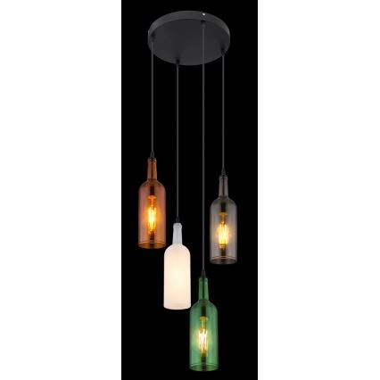 Globo - Chandelier on a string 4xE27/8W/230V
