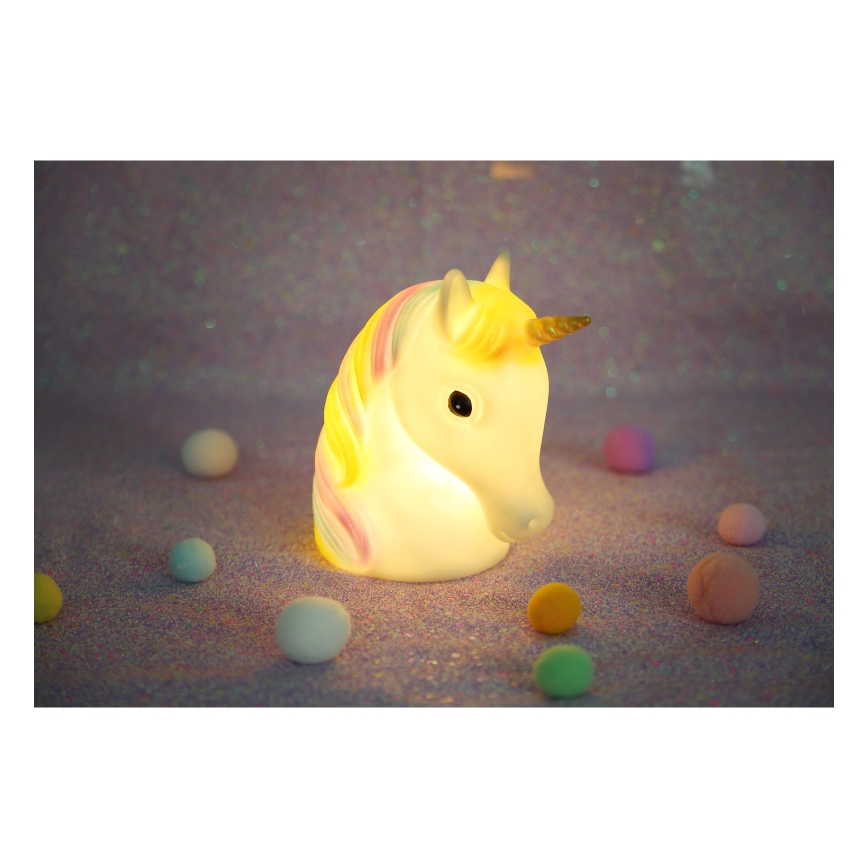 Globo - LED Children's night small lamp LED/1W/230/4,5V 3xAA unicorn