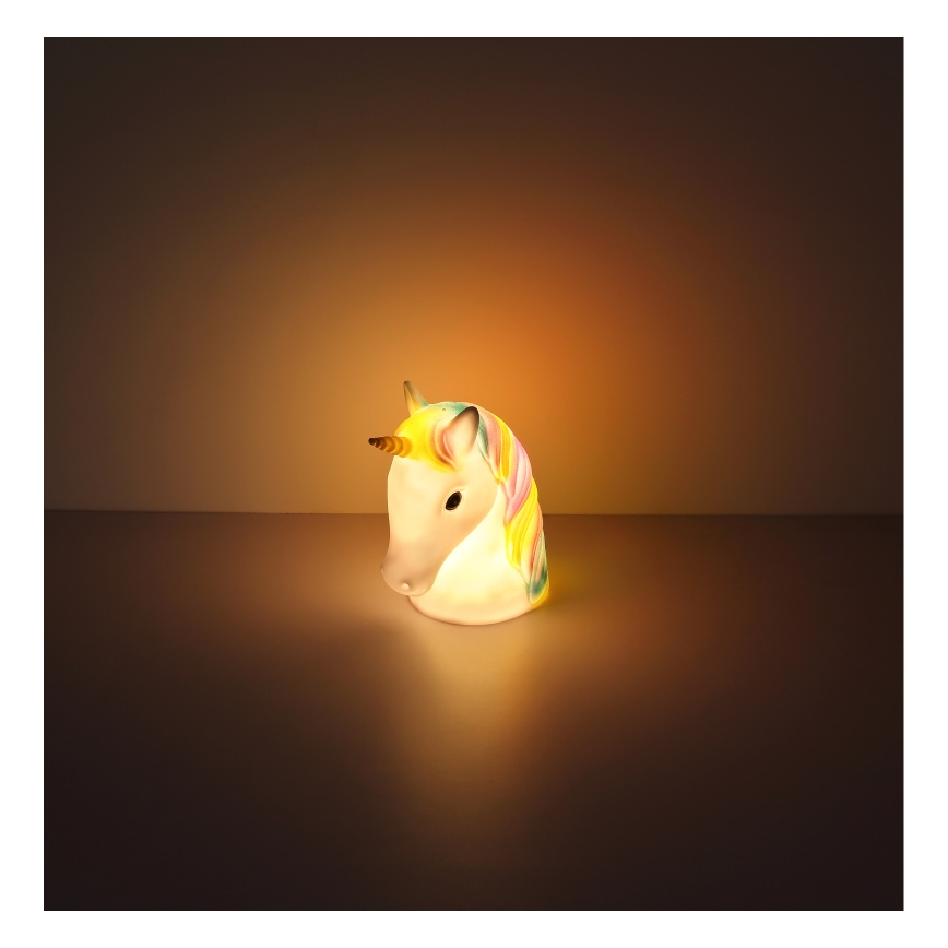 Globo - LED Children's night small lamp LED/1W/230/4,5V 3xAA unicorn