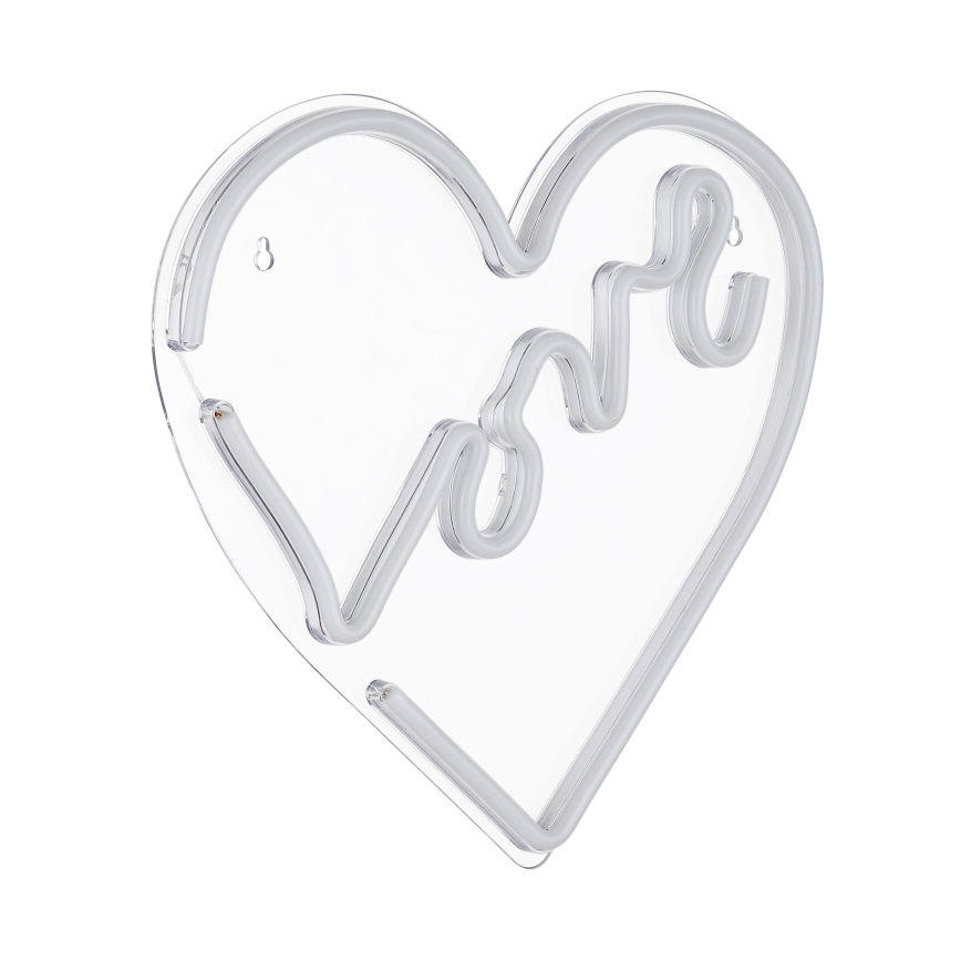 Globo - LED Neon wall decoration LED/3W/USB heart