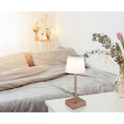 Globo - LED Dimmable touch table lamp LED/2W/5V 3000/4500/6500K 800 mAh beige