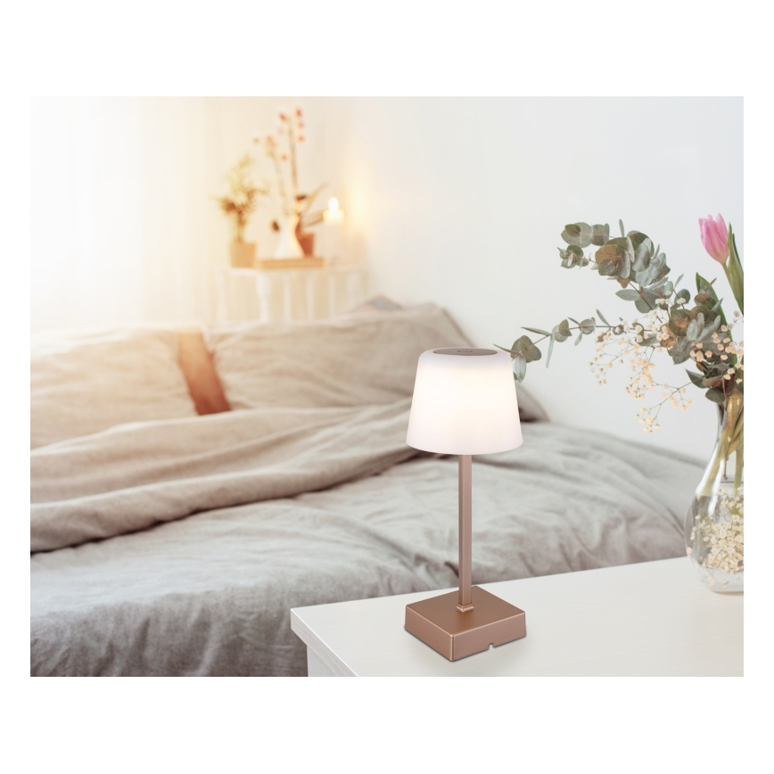 Globo - LED Dimmable touch table lamp LED/2W/5V 3000/4500/6500K 800 mAh beige