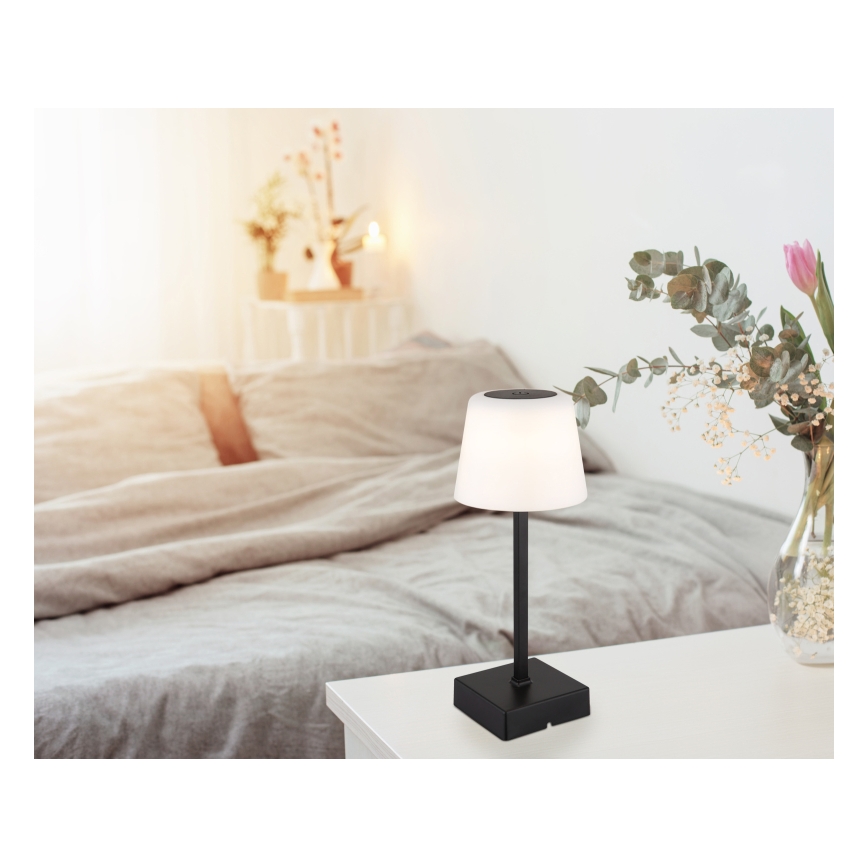 Globo - LED Dimmable touch table lamp LED/2W/5V 3000/4500/6500K 800 mAh black