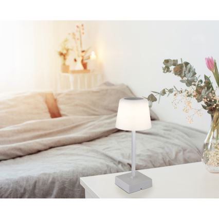 Globo - LED Dimmable touch table lamp LED/2W/5V 3000/4500/6500K 800 mAh silver