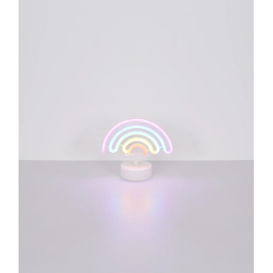Globo - LED Neon table decoration LED/2W/3xAA rainbow