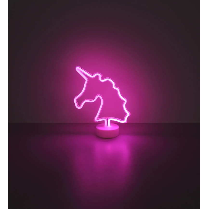 Globo - LED Neon table decoration LED/2W/3xAA unicorn