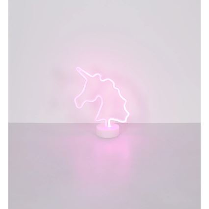 Globo - LED Neon table decoration LED/2W/3xAA unicorn