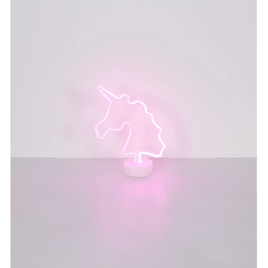 Globo - LED Neon table decoration LED/2W/3xAA unicorn