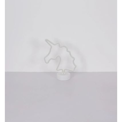 Globo - LED Neon table decoration LED/2W/3xAA unicorn