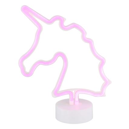Globo - LED Neon table decoration LED/2W/3xAA unicorn