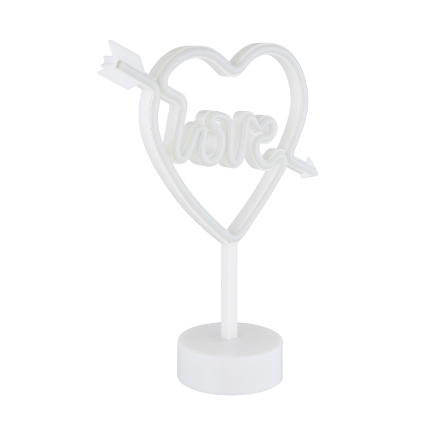 Globo - LED Neon table decoration LED/2W/3xAA heart