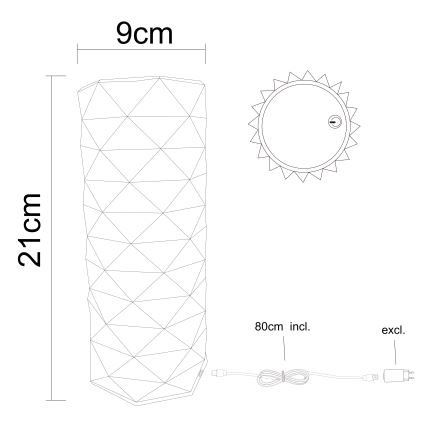 Globo - LED Dimmable touch table lamp LED/1W/5V 2700/4000/6500K 800 mAh