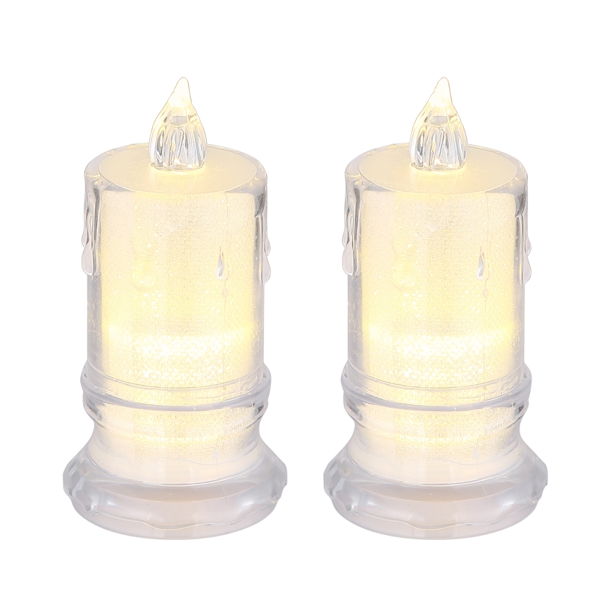 Globo - SET 2x LED Candle LED/0,25W/3xLR1130
