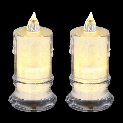 Globo - SET 2x LED Candle LED/0,25W/3xLR1130