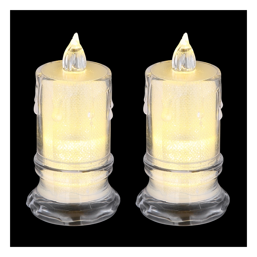 Globo - SET 2x LED Candle LED/0,25W/3xLR1130