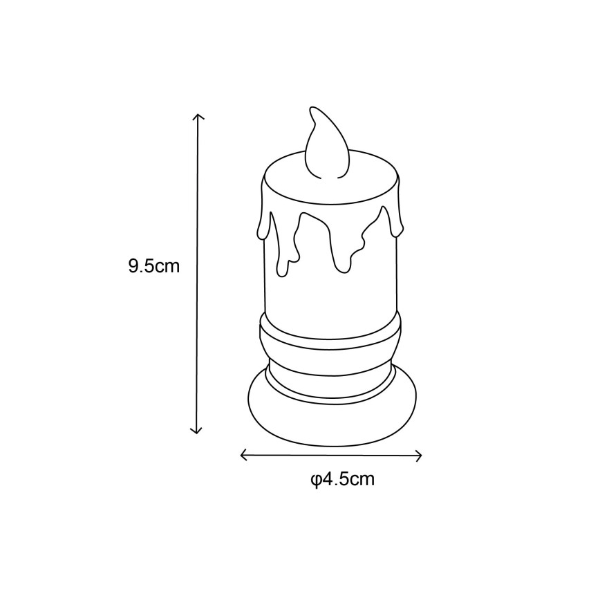 Globo - SET 2x LED Candle LED/0,25W/3xLR1130