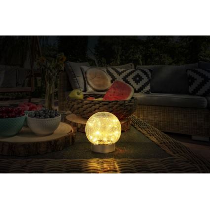 Globo - LED Decorative rechargeable table lamp 25xLED/0,06W/5V 600 mAh IP44
