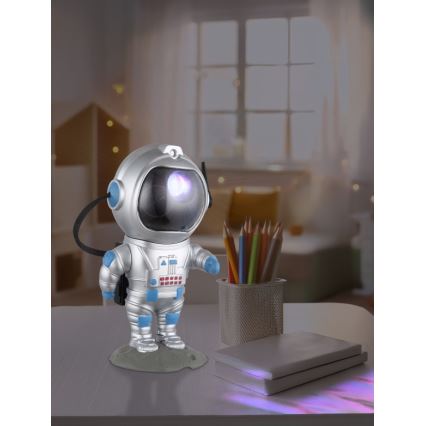 Globo - LED RGB Table lamp LED/4,5W/5V astronaut silver