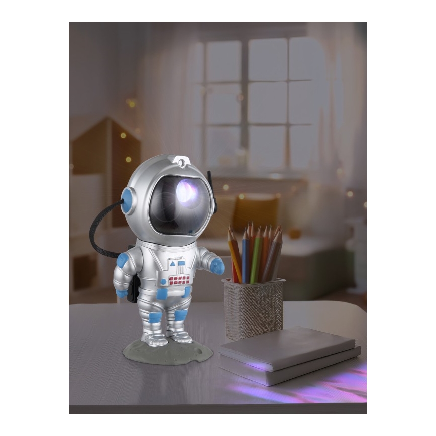 Globo - LED RGB Table lamp LED/4,5W/5V astronaut silver