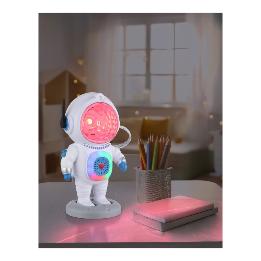 Globo - LED RGB Table lamp LED/6W/5V astronaut white