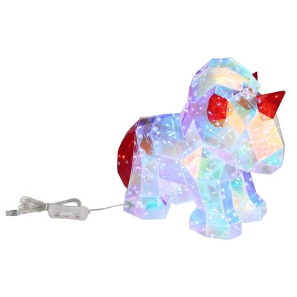 Globo - LED Table decoration LED/3W/5V USB unicorn