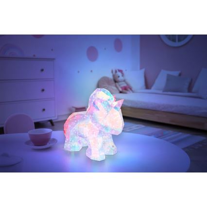 Globo - Dimmable Rechargeable LED Table Decoration, 4W/5V, 1800 mAh - Unicorn