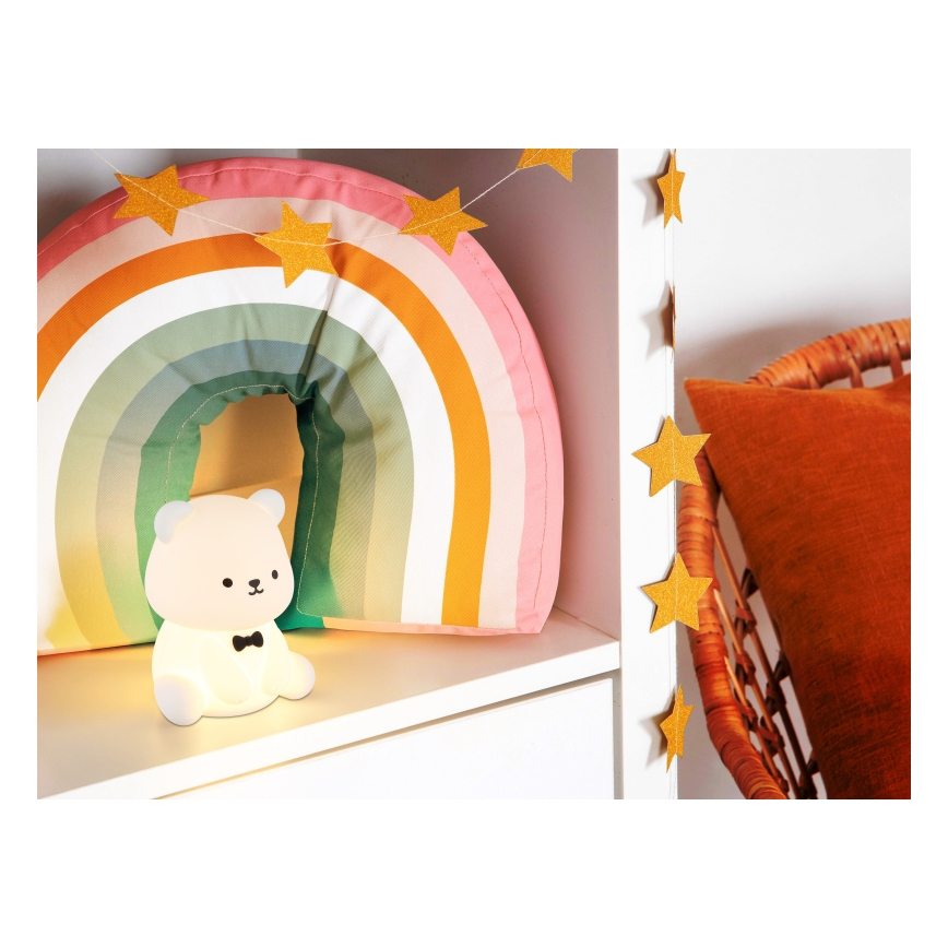 Globo - LED RGBW Dimmable Rechargeable Kids' Night Light LED/1W/5V 1200 mAh Bear
